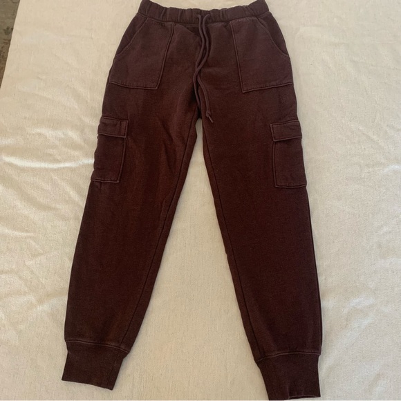 Victoria Secret Pink Brown Sweat Pants Size Small - Picture 1 of 10